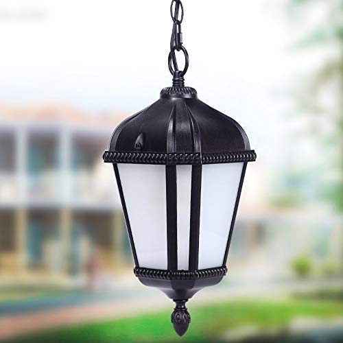 Preisvergleich Produktbild Unbekannt Einfach zu montieren E27 Europäischer Garten Balkon wasserdichte Pendelleuchte, Flur Hof Villa Kronleuchter, Balkon Korridor Terrasse Aisle Außen Kronleuchter Modern elegant