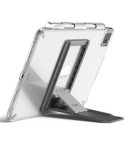 Image of Ringke Outstanding Multi-Angle Adhesive, Tabletop Spring-Action with Non-Slip Pad Stand for Tablets, E-Readers and Phones - Dark Gray