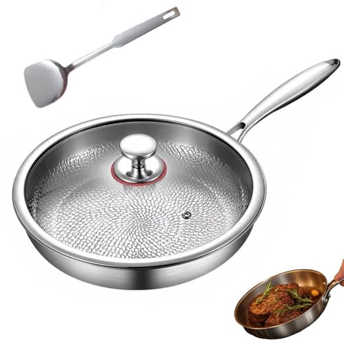 Sartén de titanio Tovara Titanium Pro, juego de cocina profesional de titanio martillado, olla antiadherente con revestimiento antiarañazos que se calienta uniformemente y es apta para lavavajillas Sartén de titanio Tovara Titanium Pro, juego de cocina profesional de titanio martillado, olla antiadherente con revestimiento antiarañazos que se calienta uniformemente y es apta para lavavajillas