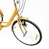 LENJKYYO 24 Inch Adult Tricycle 3 Wheels Bicycle Seniors Shopping Cargo Trike 6-Speed with Basket & Light & Backrest & Rear (Yellow) #5