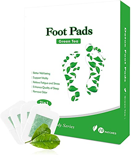 Foot Patches Cleansing Pads Natural Organic Green Tea 2in1 Foot Pads, Improve Sleep Quality Foot pacthes Relieving Fatigue Foot Care 10 Pads = 5 Day Supply Foot Patches Cleansing Pads Natural Organic Green Tea 2in1 Foot Pads, Improve Sleep Quality Foot pacthes Relieving Fatigue Foot Care 10 Pads = 5 Day Supply