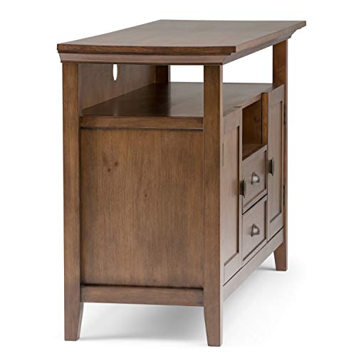Simplihome Redmond Solid Wood 54 Inch Wide Transitional Tv Media Stand In Rustic Natural Aged Brown For Tvs Up To 60 Inches, For The Living Room And Entertainment Center #TOP7