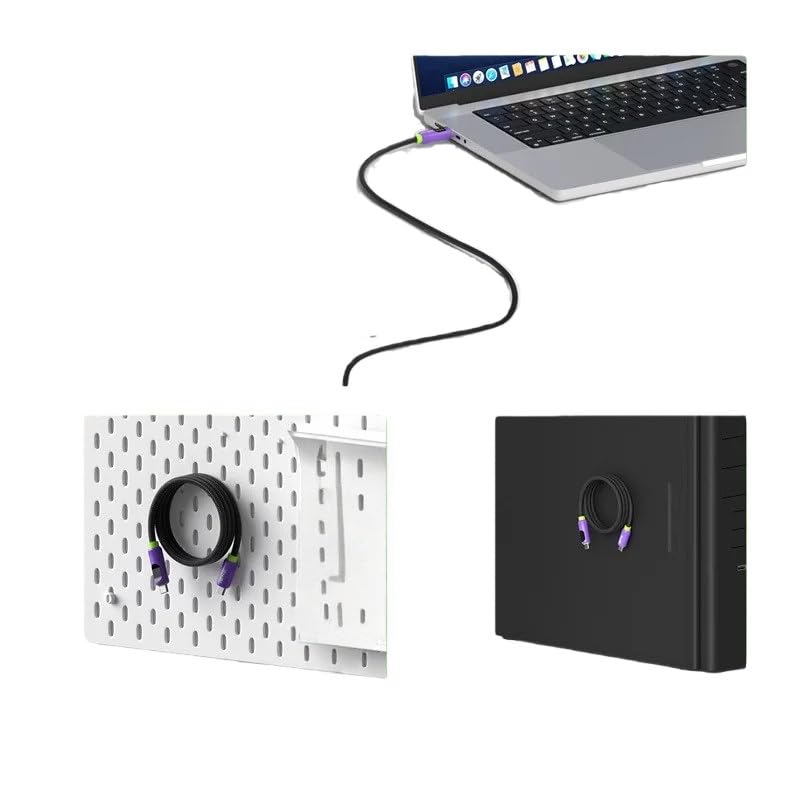 Cavo da USB C a USB C con display L*/ED Char/*ger Tipo di cavo/C PD 240 W Ricarica rapida*/ing cavo (viola, 2 m)
