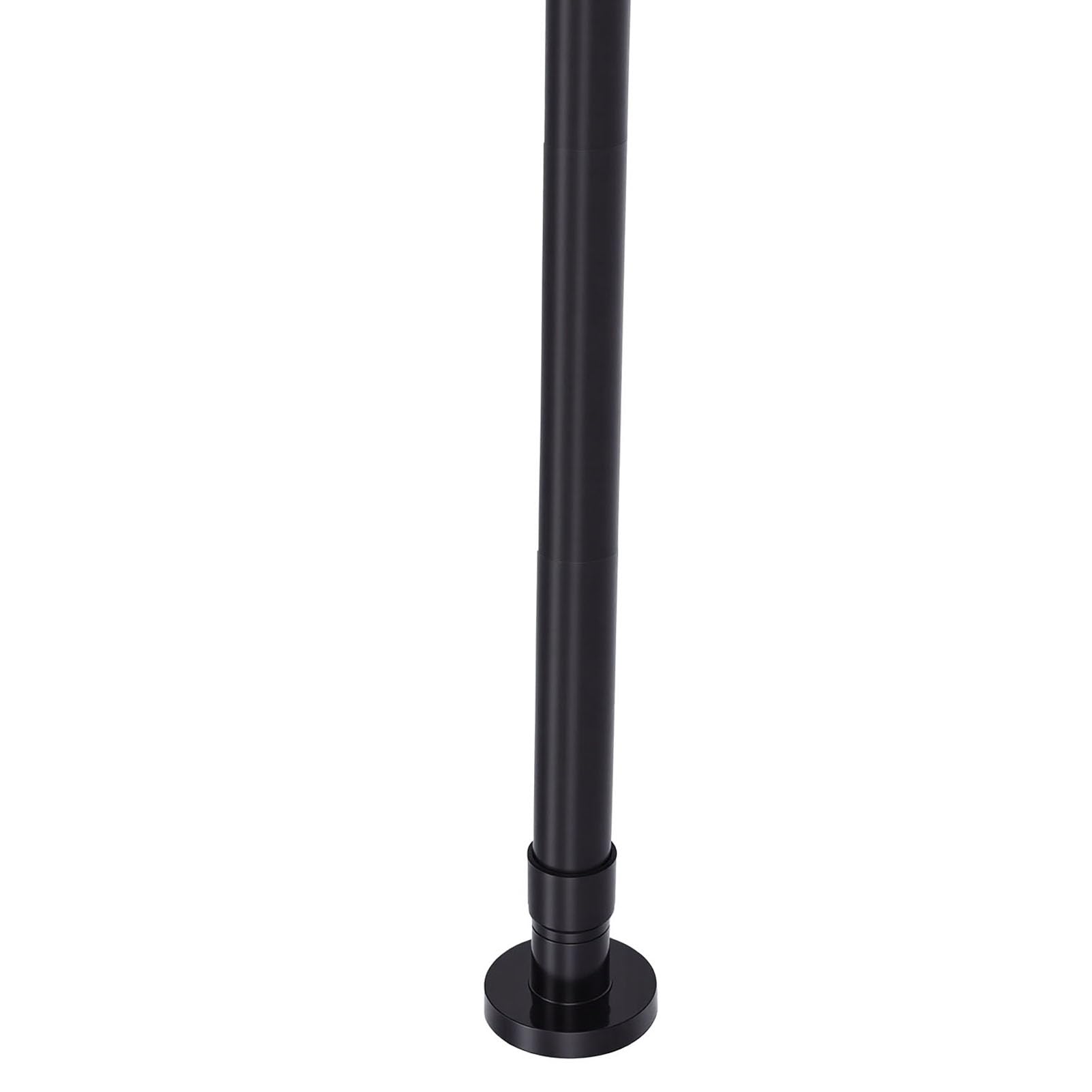 Cesta de Ducha de Esquina de Acero Inoxidable con 4 Cestas (Negro)