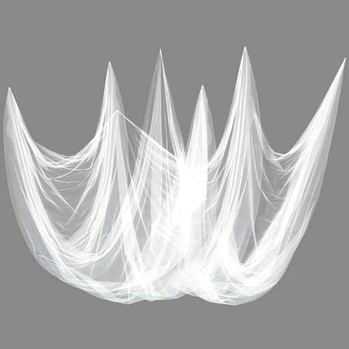 Image of 40x10ft Ultra-fine Mesh Mosquito Net, Patio Screen Netting, 1Pc White