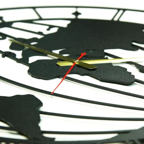 Image of Stylish Metal Analog Wall Clock for Living Room, Bedroom, Office, Kitchen, Home and Hall | Antique Fancy Big Size Modern Wall Watch for Home Decor (Style-7, 60CM)