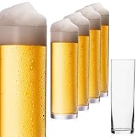 IMPERIAL Kölschgläser aus Glas Set 6-Teilig 200ml (max. 250ml) Kölschstangen 0,2L Bierstangen Bierglas Spülmaschinenfest