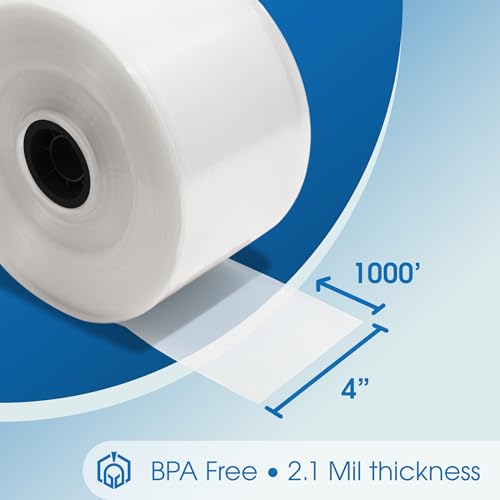 Spartan Industrial 4 Inch Wide Ldpe Flat Poly Tubing Mini Roll thumb #1