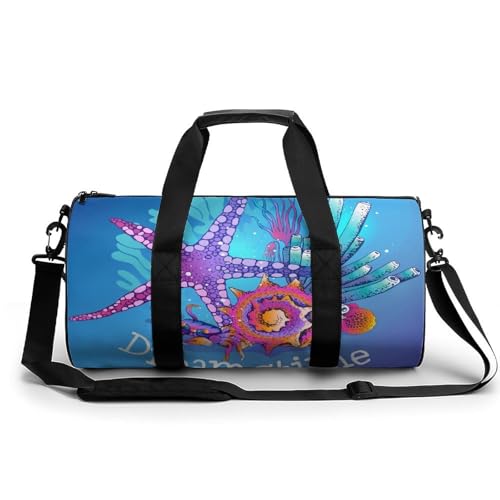 Sac de sport gym imperméable et résistant 45cm motif crabe