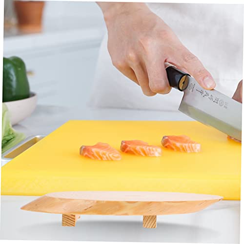Plato de sushi estilo japonés de madera 30cm miniatura 4