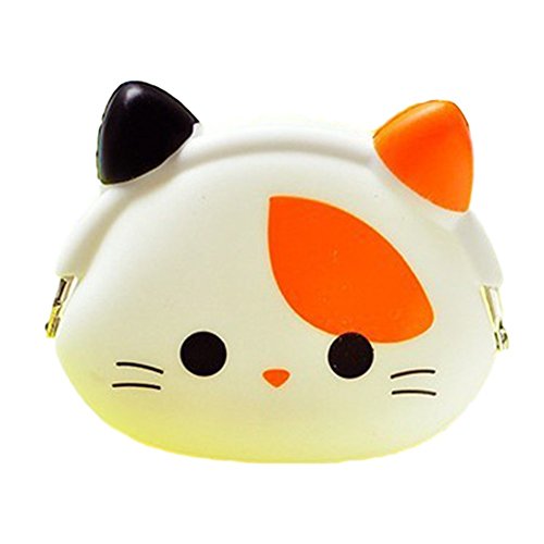 Preisvergleich Produktbild Niedliche Aufbewahrungstasche (Geldbeutel / Portemonnaie / Geldbörse / Münzbeutel / Schlüssel Etui / Kopfhörer Box) mit süßen Tiermotiven für Kinder