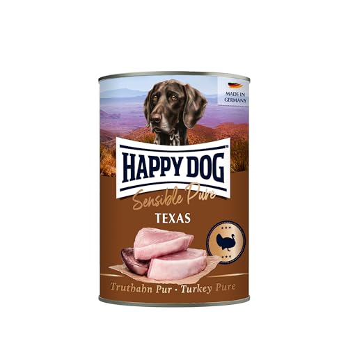 Produktbild von Happy Dog Sens Texas Truthahn pur - 6 x 400 g