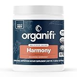 Organifi Harmony - Hormone Support - Eases PMS Symptoms - Energizes You - Regulates Menstrual Cycle - Best Served Hot - Gluten Free and Vegan Cacao Powder, 30 Servings
