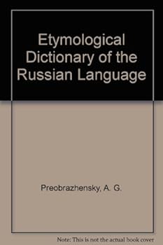 Hardcover Etymological Dictionary of the Russian Language [German] Book