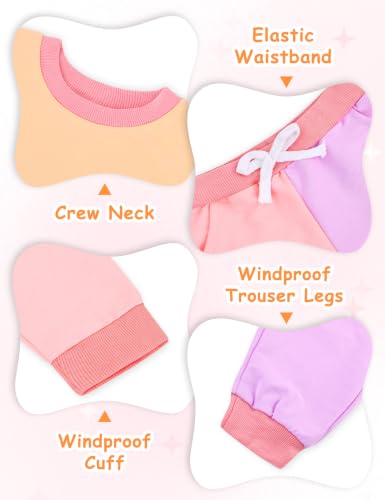 Image of Gnainach Baby Girls Clothes 2 Piece Sweatshirt Toddler Fall Winter Outfit | Long sleeve sweatshirt,Soft,cozy fabric for everyday fall and winter outfits