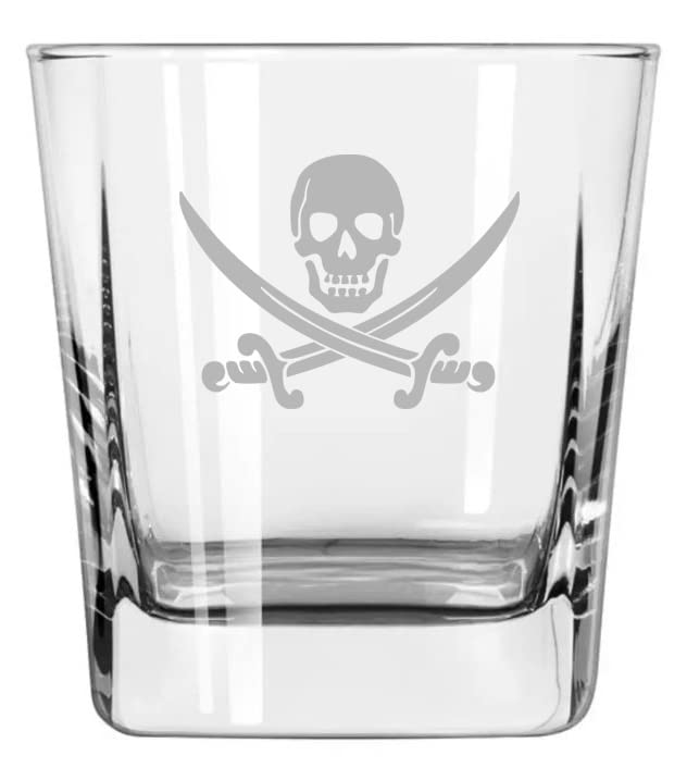 Verre Old Fashioned - Travailler Comme Un Capitaine, Jouer Comme Un Pirate - HipFlaskPlus