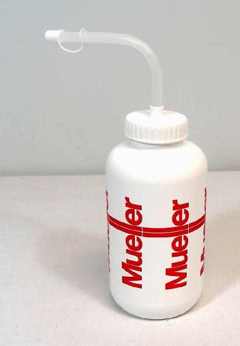 Mueller Quart Bottle White W/Straw - Each