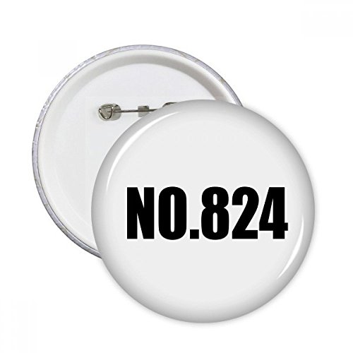 Pins Lucky Number No.824 badge multicolore pour personnaliser un sac