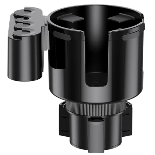 HZGAMER 2 in 1 Car Cup Holder Expander and Coin Holder, Car Cup Holder with Offset Adjustable Base, Compatible with Hydro Flasks 32/40oz and Yeti Ramblers 20/24/36/46oz, 3.4