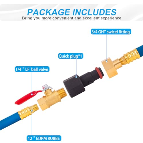 Image of Flush Hose Fitting Kit for Yamaha,PWC WaveRunner /Sport Jet Boat Flush Fitting Blue Kit Compatiable For Yamaha,LX VX VXR FXHO VX110 VX Deluxe FX Cruiser Jet Ski GP1800 GP1300 AR190