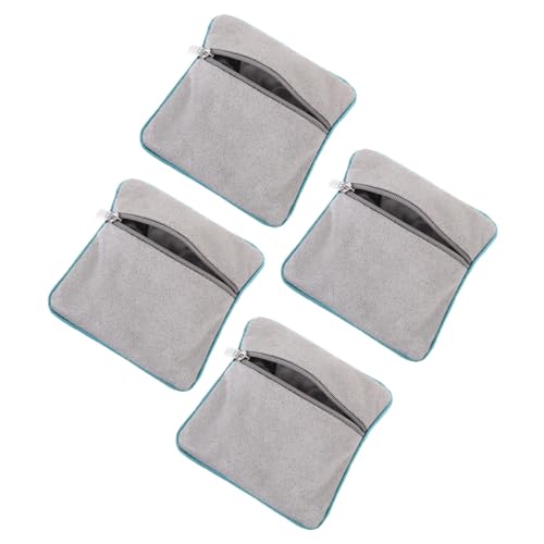 HOOTNEE 4pcs Jewelry Travel Case Jewelry Bags Coin Pouch Wedding Favor Bags Portable Jewelry Pouch Packaging Pouch Small Item Pouch Travel Jewelry Pouch Travel Toiletry Bag