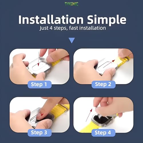 Image of Tempered Glass Screen Protector for Apple Watch Ultra 1 and Ultra 2 (49mm) with Dust Free Easy Application - Premium 9H Hardness Screen Guard for Apple Watch Ultra (49mm) (Pack of 1)