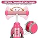 Baby Balance Bike Toys for 12-36 Months Kids Toy Boy Girls Gifts Toddler Best First Birthday Gift Children Walker No Pedal Infant 4 Wheels Bicycle (Rose Red)
