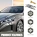 Bawkars 2 PCS Car Claw Mark Decals, Frontlight Reflective Sticker Stripes Scratch Vinyl Decal, 15.75 x 4.72 inches Monster Claw Scratch Printed Decak, Universal for Most Cars (Black)