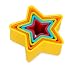Internet's Best Star Cookie Cutter - Set of 5 - Star Shaped Biscuit Sandwich Fondant Cutter Set - Multi Size and Color - Kid Friendly