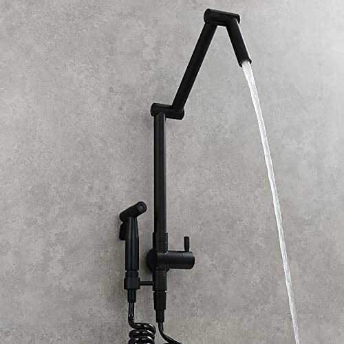 Robinet d'évier en laiton double articulation pliable mural