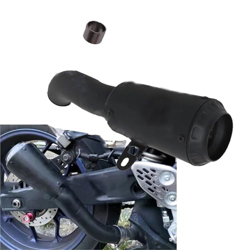 Motorrad-Auspuff Auspuffanlage Mit Mittelrohr Für Yamaha YZF-R3, R3, R25, MT-03, MT03, R30 Und MT-25 Motorräder(Nero)