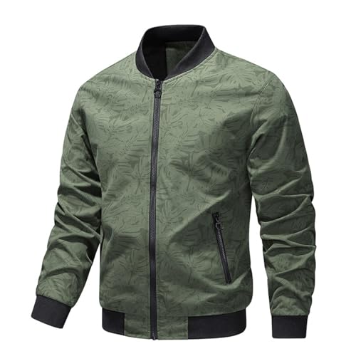 Veste de printemps pour homme veste légère loisirs zippée coupe-vent mi-saison avec poche