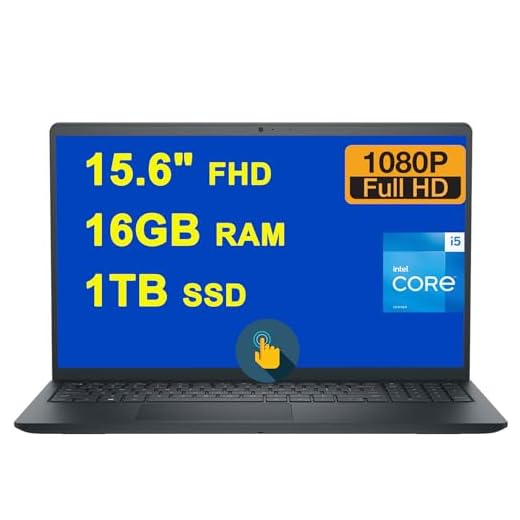 Dell Inspiron 15 3530 Business Laptop 15.6"" FHD Anti-Glare Touchscreen Intel 10-Core i5-1335U Processor (>i7-1255u) 16GB RAM 1TB SSD FHD Webcam ExpressCharge Long Battery Life Win11, Black
