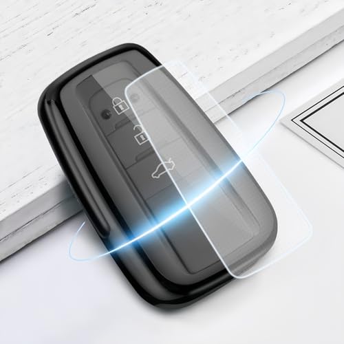 Funda para Llave Toyota Mirai 2020-2025 en TPU Negro con Llavero Integrado 5