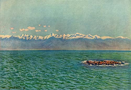 Cuadro en Lienzo Impresión Imagen Antibes Claude Monet Decoración Pared Oficina