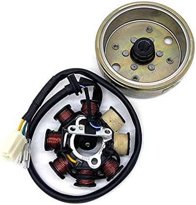 MMG Kit de reparación de encendido GY6 50cc scooter ciclomotor, incluye volante, estator, bobina de encendido, CDI y herramienta extractor de