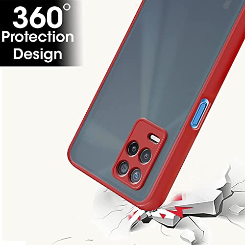 Image of TheGiftKart Back Cover for Realme 9 5G / 8s 5G / 8 5G / Narzo 30 5G (TPU, Poly Carbonate | Red)
