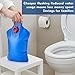 Honeydak 6 Pack Toilet Tank Insert Water Save Conserving Tank Insert 2.3l Blue Toilet Water Saving Storage Containers Flush Replacement Brick Storage Bag for Bathroom, 13 x 8 Inches