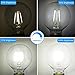 ENERGETIC SMARTER LIGHTING 5W Dimmable G25 LED Edison Light Bulb, G25 (G80) Globe Bulb, 60W Equivalent, 5000K Daylight, Christmas Light, E26 Standard Base, UL Listed, 6-Pack