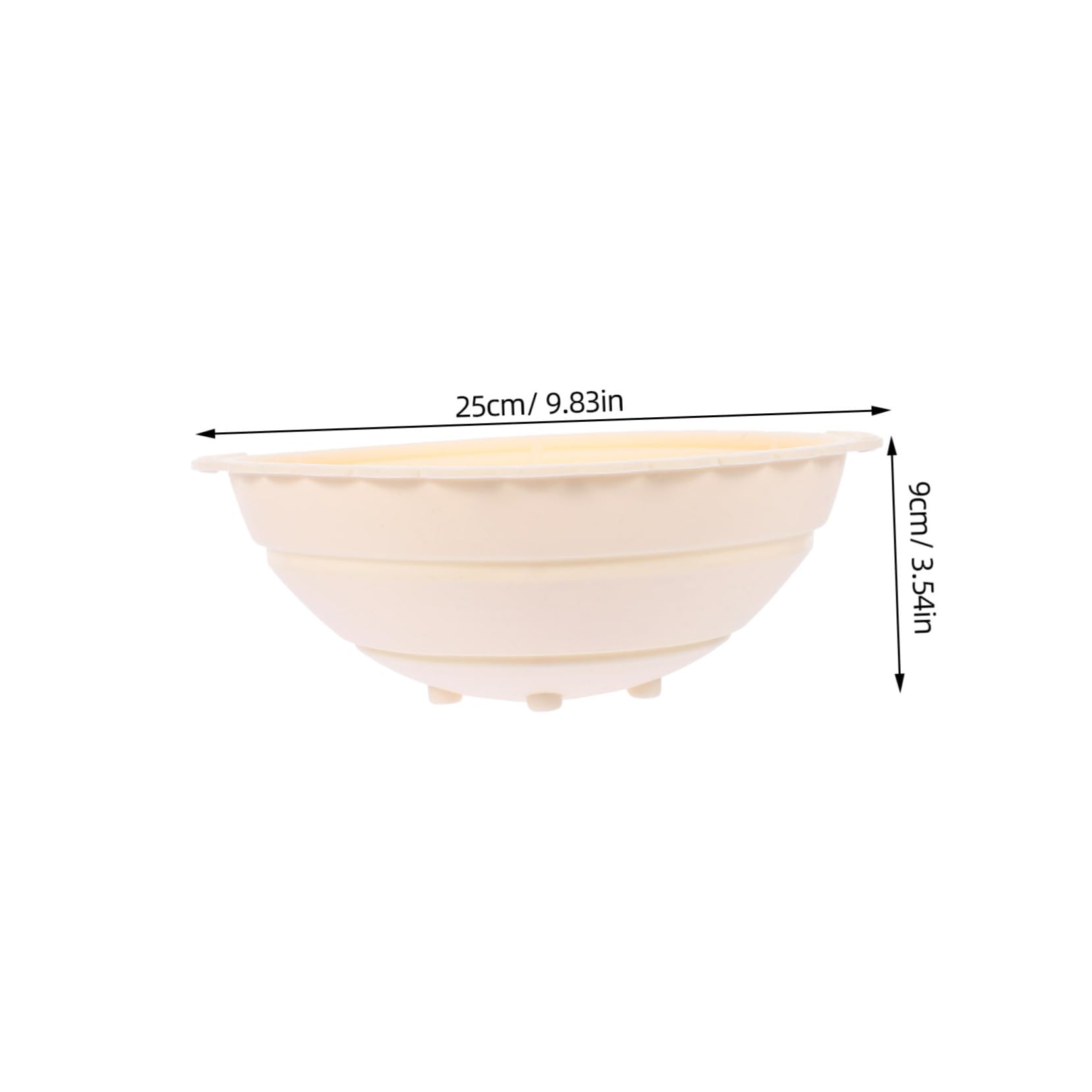 Cabilock Sourdough Silicone Proofing Bowl Food-grade Baking Supply for Artisan Bread Making Washable and Reusable Dough Basket for Fruit and Snacks