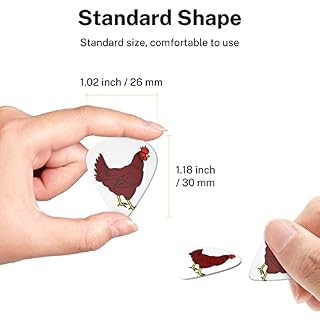 Red Chicken Lot de 6 médiators pour guitare acoustique, guitare électrique, basse, ukulélé – fins, moyens et épais - Les Beatles, Paul McCartney, John Lennon, RIngo Starr, George Harrison Red Chicken Lot de 6 médiators pour guitare acoustique, guitare électrique, basse, ukulélé – fins, moyens et épais – Image 7
