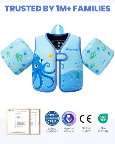 Image of Gogokids Puddle Float Jumper 33-66 Pounds, Toddler Swim Vest Kids Floaties