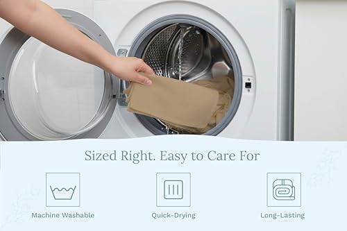 Image of Organic Cotton Beige Flour Sack Towels - 10 Pack, 27 inchx27 inch, Highly Absorbent Beige Tea Towels - Kitchen Cloth for Baking, Bread Making, and Cooking - Absorbent and Lint-Free (10 Pack)