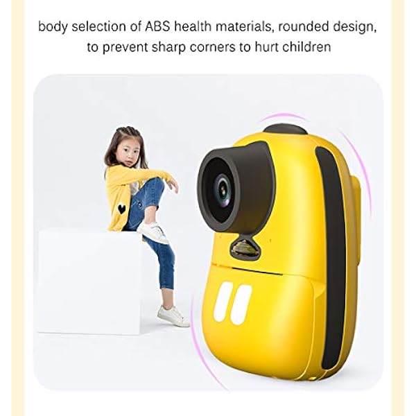 Macchina Fotografica Istantanea Per Bambini In Bianco E Nero Con Doppia Fotocamera Anteriore E Posteriore HD 1080P Video Recorder Con Giochi Divertenti (pink)
