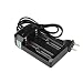 Warm-house Dual Channel Battery Charger Universal Auto off Intelligent Battery Charger for 18650/18500/14500/26650 AA Lithium Battery Lifepo4 Battery USA Plug Black