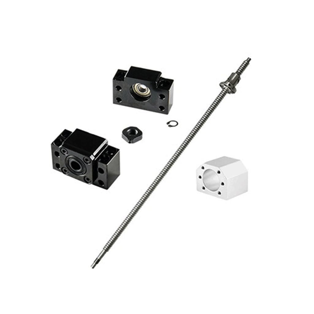 Śruba Kulowa SFU1605 Śruba Kulowa RM 1605 Obrobiona Końcówka Obudowa Nakrętki Kulowej CNC, Do Drukarek 3D Sprzęt Automatyki Przemysłowej(400mm)