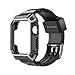 SUPCASE Bracelet Protection pour Apple Watch 42mm Série 3/2/1, Coque Robuste avec Bande de Sangle [Unicorn Beetle Pro] Compatible avec Apple Watch 42mm 2017/2016/2015 (Noir)