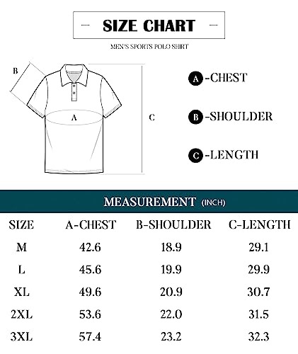 Little Beauty Polo Shirts For Men Slim Fit Summer Casual Moisture Wicking Dress Collared Shirts, Blue L #TOP5