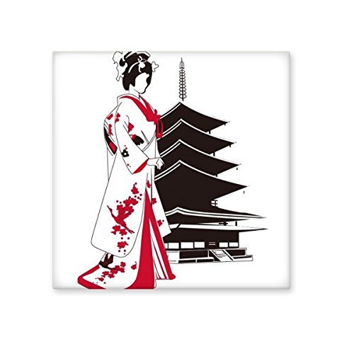 Carreau de céramique japonaise rouge et noir pour décor de cuisine et salle de bains