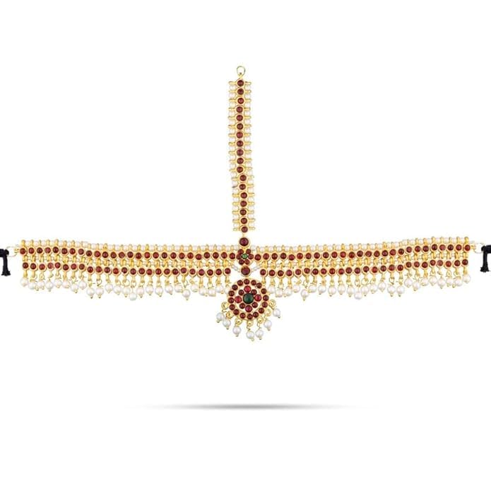 Taditional Kemp Jewelry Bharatanatyam & Kuchipudi Dance Headset Tikka Indian Classical Dance Jewelry For Women This Sun and Moon ornamants.(KB:00248)-picture-54